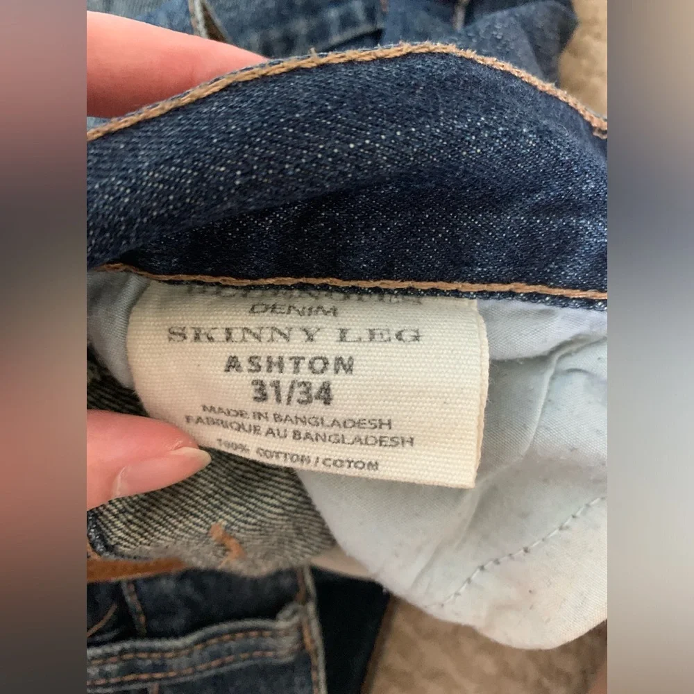 Blue Notes Men’s Skinny Leg Blue Denim Jeans Size 31/34